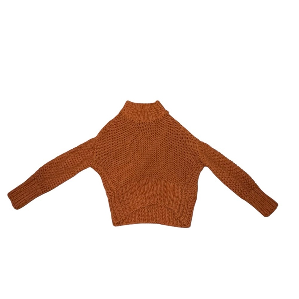 Free People My Only Sunshine Chunky Slouchy Knit Sweater Tuscan Earth Orange XS - Picture 3 of 10